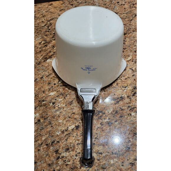 Vintage Corning Ware Blue Cornflower 2 Qt Sauce Maker with Handle Rare Discont. - Picture 11 of 16